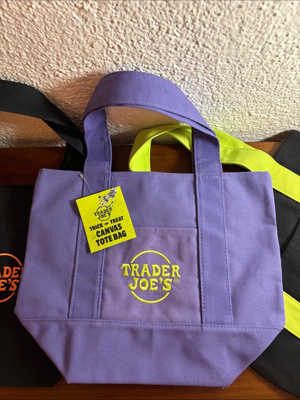 Trader Joe’s Trick-or-Treat Canvas Tote Bags - Set of 3